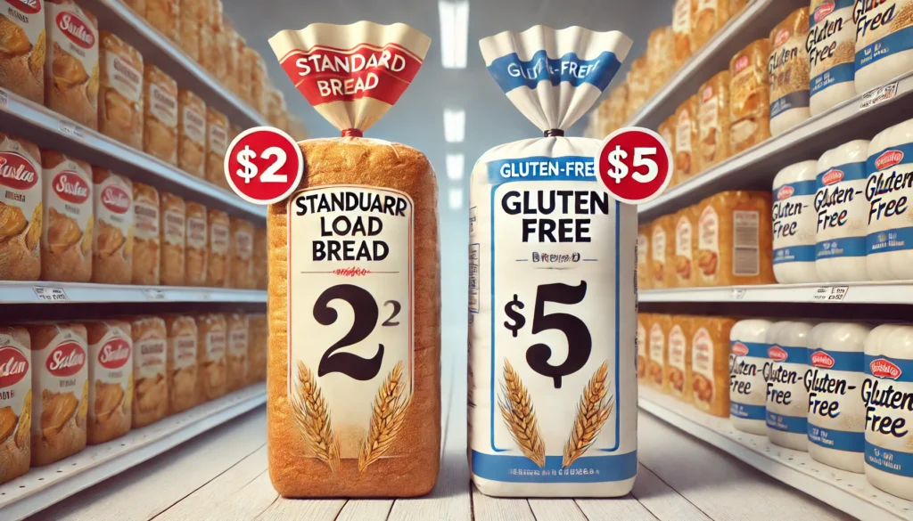 gluten free bread is more expensive